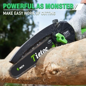 Tietoc 6 Inch Mini Electric Chainsaw for Easy Trimming