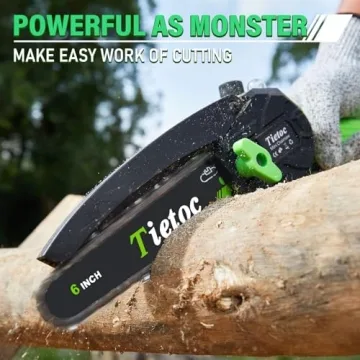 Tietoc 6 Inch Mini Electric Chainsaw for Easy Trimming