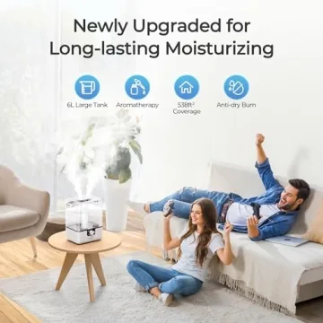 CHIVALZ 6L Cool Mist Humidifier & Diffuser for Homes