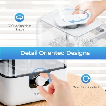CHIVALZ 6L Cool Mist Humidifier & Diffuser for Homes