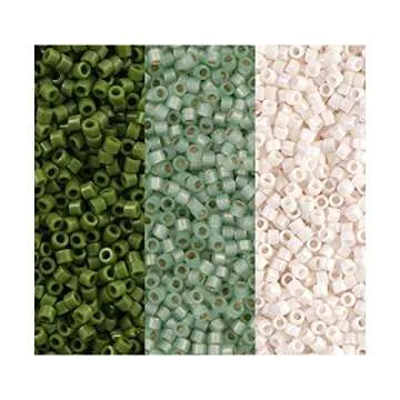 Miyuki Delica Seed Beads Bundle - Elvenwood Palette (DB1135, DB1484, DB1490)