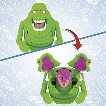 Hasbro Ghostbusters Fright Features Winston Zeddemore Figure with Interactive Slimer Figure and Accessory, Toys for Kids Ages 4 and Up