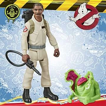 Ghostbusters Winston Zeddemore Action Figure with Slimer