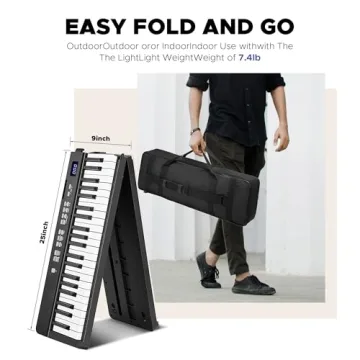 Starfavor SP-15F 88-Key Folding Piano with Bluetooth