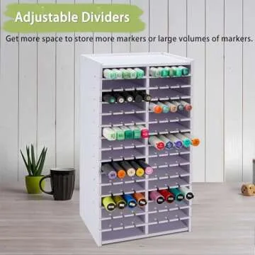 SANFURNEY Marker Storage Rack for 120 Markers