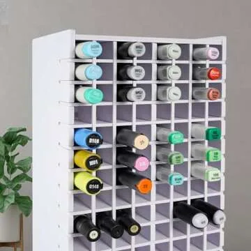 SANFURNEY Marker Storage Rack for 120 Markers