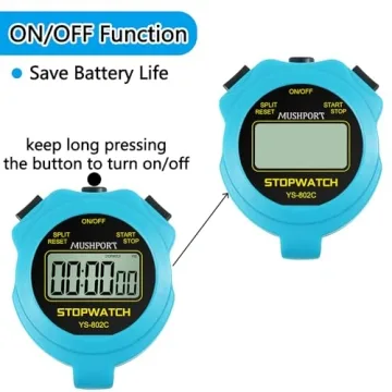 MUSHPORT Stopwatch - Simple Digital Timer for Sports