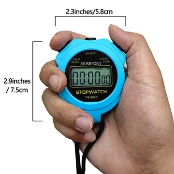 MUSHPORT Stopwatch - Simple Digital Timer for Sports