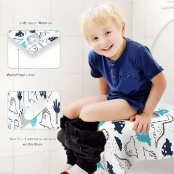 30 Pack Toilet Seat Covers Disposable, Large Waterproof Potty Covers for Toddlers, Kids, and Adults,...