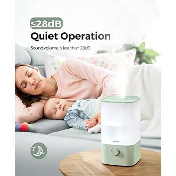 Raydrop Cool Mist Humidifier & Diffuser for Home, Office & Baby