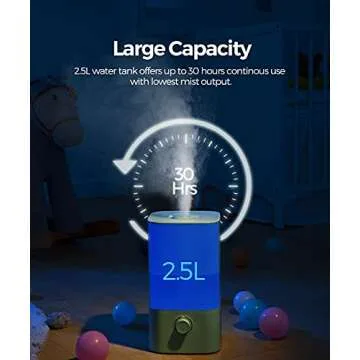 Raydrop Cool Mist Humidifier & Diffuser for Home, Office & Baby