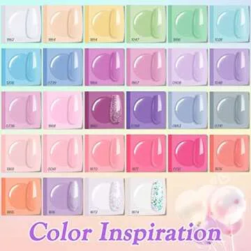 MEFA 52 PCS Gel Nail Polish Kit with U V Light, 28 Colors Gel Nail Kit Pastel Hot Pink Purple Gel Nail Polish Set 48W Nail Lamp, No Wipe Base Top Coat & Manicure Tools Starter Kit DIY Home Salon Gifts