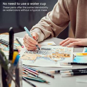 Arteza Real Brush Pens - 48 Vibrant Colors for Artists