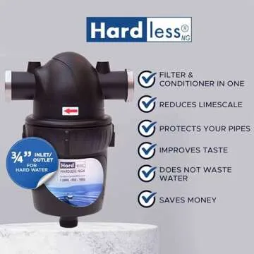 Hardless NG4 Salt-Free Whole House Water Filter System