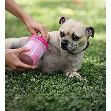 Dexas Dog Paw Cleaner, Small, Pink, Dog Accessories and Pet Supplies