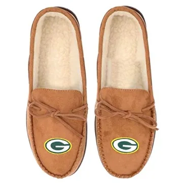 FOCO Green Bay Packers Comfortable Team Logo Slippers