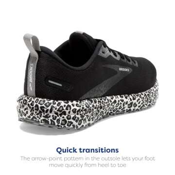 Brooks Women’s Revel 6 Neutral Running Shoe - White/Black/Alloy - 8.5 Medium