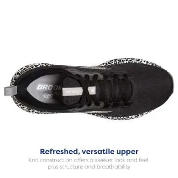 Brooks Women’s Revel 6 Neutral Running Shoe - White/Black/Alloy - 8.5 Medium