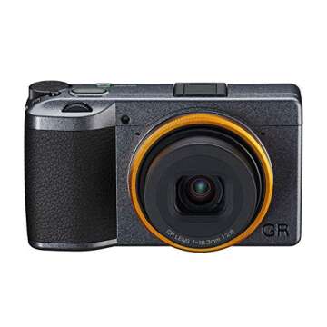 Ricoh GR III Street Edition Metallic Gray APS-C Size Digital Camera (2 batteries included) with Large CMOS Sensor GR Lens that Achieves High Resolution and High Constrast