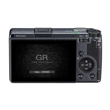 Ricoh GR III Street Edition Metallic Gray APS-C Size Digital Camera (2 batteries included) with Large CMOS Sensor GR Lens that Achieves High Resolution and High Constrast