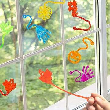 Kaisbro 56 Pcs Sticky Hands Stretchy Toys, Halloween Party Favors for Kids, Treasure Box Toys, Goodie Bags, Pinata Stuffers, Treasure Chest, Classroom Prizes, Prize Box Toys for Kids Classroom
