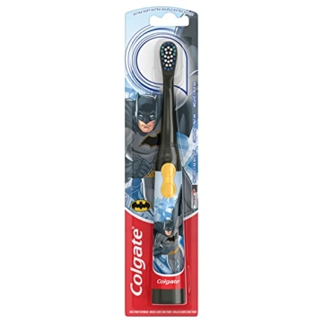 Colgate Kids Battery Powered Toothbrush, Batman, Extra Soft Toothbrush, Ages 3 and Up, 1 Pack , Colo...