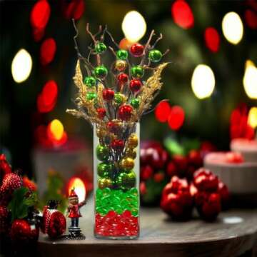 HappyFiller 630 PCS Red Acrylic Gems for Parties and Decor