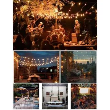 SUFEIMAS Waterproof LED String Lights for Outdoor Ambiance