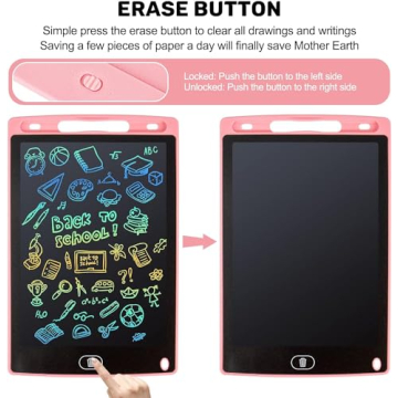 2 Pack Kids LCD Writing Tablets Colorful Drawing Pads