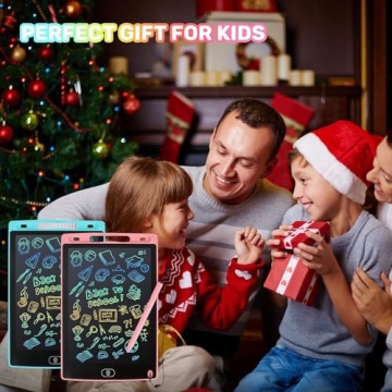2 Pack Kids LCD Writing Tablets Colorful Drawing Pads
