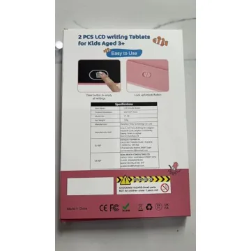 2 Pack Kids LCD Writing Tablets Colorful Drawing Pads