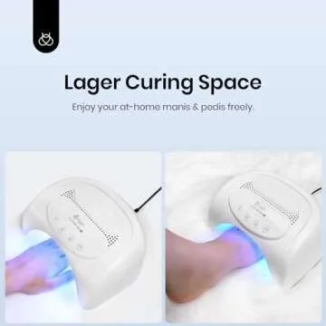 Beetles 48W UV LED Nail Light with 3 Timers, Professional UV Light for Gel Nails Uv Nail Lamp Curing Dryer for Gel Polish Base Gel Top Coat DIY Nail Art Home Salon Manicure Gift for Girls