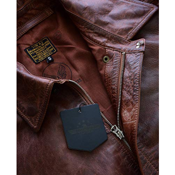 FIVESTAR A-2 Leather Flight Bomber Jacket for Men