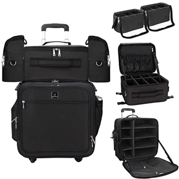 Relavel Professional Rolling Makeup Case for Travel