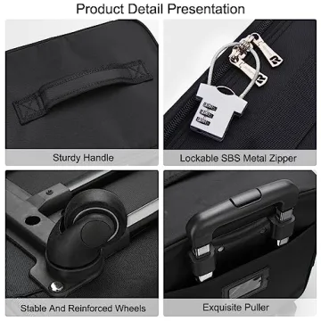 Relavel Professional Rolling Makeup Case for Travel