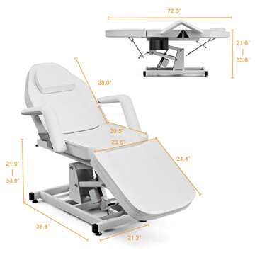 Paddie Electric Height Adjustable Tattoo Chair Spa Bed