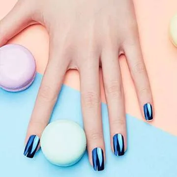 Duufin 22 Colors Chrome Nail Powders Metallic Nail Powder Mirror Effect Nail Art Chrome Powder with 22 Pcs Eyeshadow Sticks, 1g/Jar