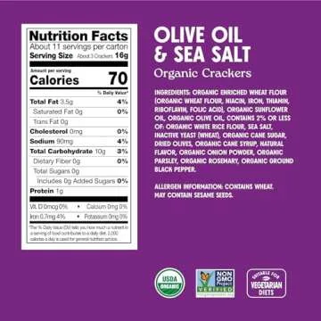 Milton's Organic Crackers Variety Bundle - Gourmet Snack Pack