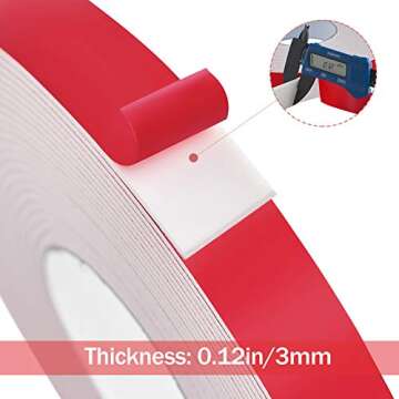 Jackwood Foam Double Sided Adhesive Tape for Heavy Duty Use
