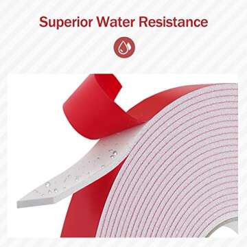 Jackwood Foam Double Sided Adhesive Tape for Heavy Duty Use