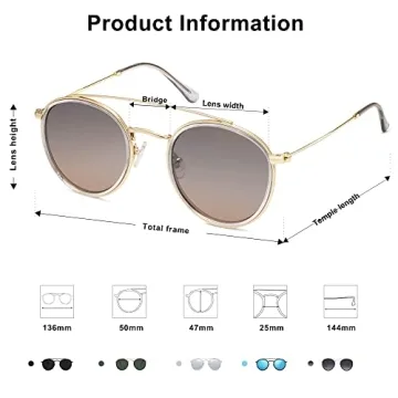 SOJOS Retro Polarized Sunglasses for Men Women - Stylish & Safe