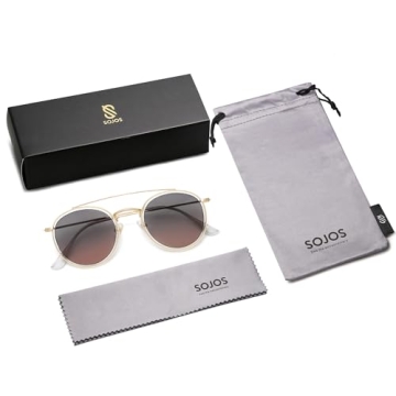 SOJOS Retro Polarized Sunglasses for Men Women - Stylish & Safe