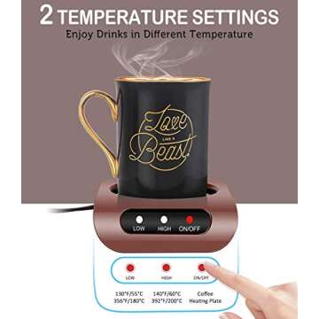 BONTIME Mug Warmer for Perfectly Warm Coffee Anytime