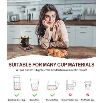 BONTIME Mug Warmer for Perfectly Warm Coffee Anytime