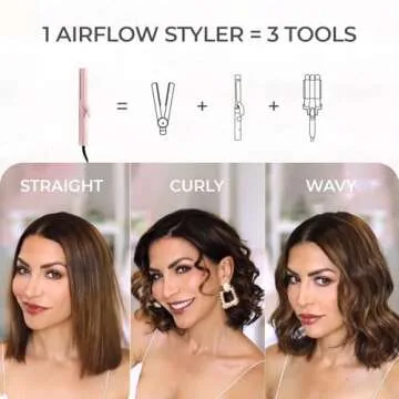 TYMO Airflow Curling Iron 2-in-1 - Safe Stylish Hair