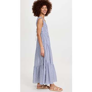 Free People Juno Maxi Dress - Chic Ivory Stripes for Summer Style