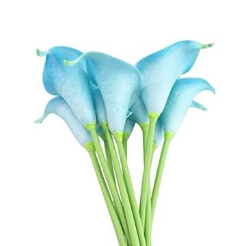 FRP Flowers 20 PCS Real Touch Calla Lily Flowers for Artificial Floral Arrangements, Bridal Bouquets...