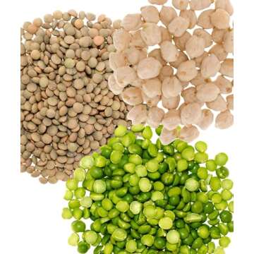 Certified Glyphosate Residue Free Garbanzo Beans, Brown Lentils and Green Split Peas | 15 total LBS ...