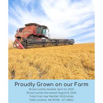 Certified Glyphosate Residue Free Garbanzo Beans, Brown Lentils and Green Split Peas | 15 total LBS | Non-GMO Project Verified | 100% Non-Irradiated | Certified Kosher Parve | USA Grown | Field Traced