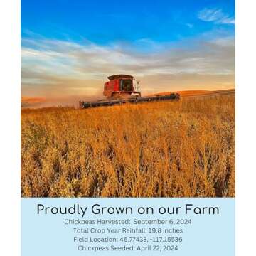 Certified Glyphosate Residue Free Garbanzo Beans, Brown Lentils and Green Split Peas | 15 total LBS | Non-GMO Project Verified | 100% Non-Irradiated | Certified Kosher Parve | USA Grown | Field Traced